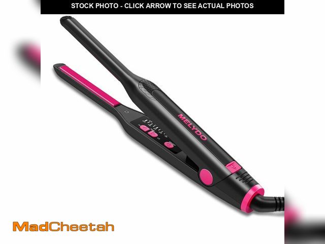 Lot 74-12703476 - MELYDO Small Flat Irons for Short Hair, 3/10" Pencil Flat Iron with Adjustable Temp Mini Hair Straig...
