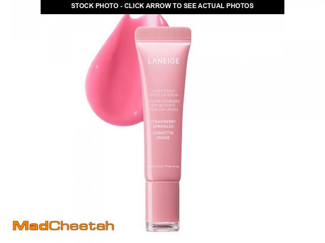 Lot 74-12309110 - LANEIGE Glaze Craze Tinted Lip Serum, Strawberry Sprinkles: Hydrating Lip Serum for Glossy, Nourishe...
