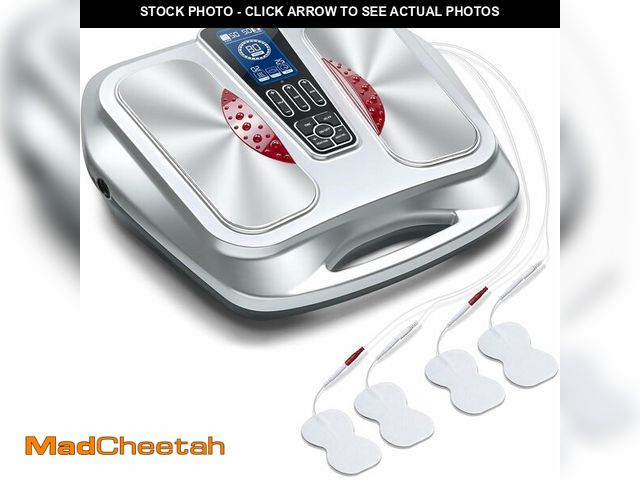Lot 74-13709538 - EMS Foot Massager with Heat,TENS Electronic Muscle Circulation Stimulator with 4 Electrode Pads for ...