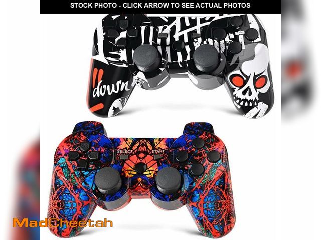 Lot 74-10823420 - Drimoor 2 Pack Wireless Controller for PS3 - Double Vibration Motion Sense Remote Compatible with Pl...