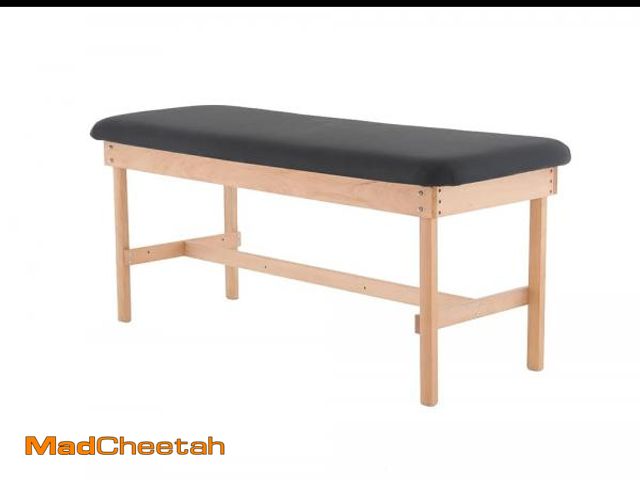 Lot 74-12203733 - Carenovo 72" Medical Examination Table, Wooden Frame with Navy Cushion, Treatment Bench for Massage ...