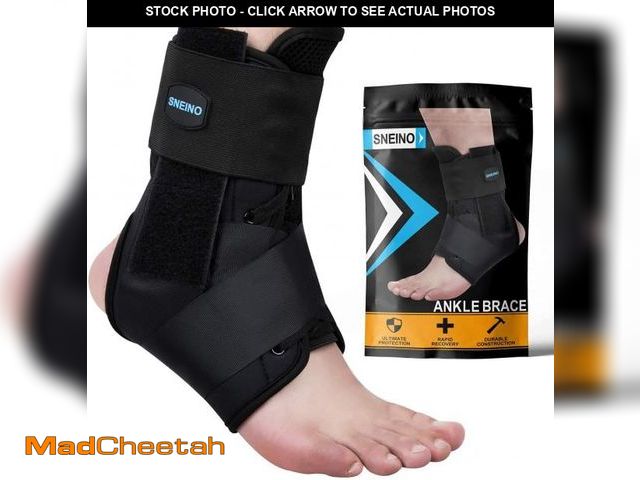 Lot 74-12442428 - SNEINO Ankle Brace for Women &amp; Men - Lace up Ankle Brace for Sprained Ankle, Adjustable Ankle Su...