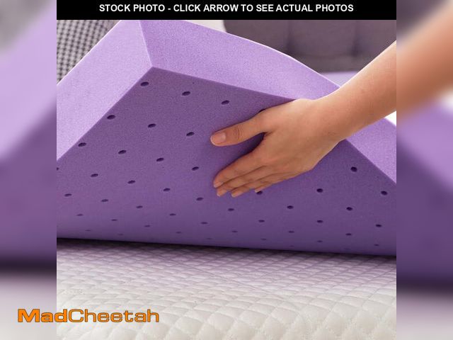 Lot 74-12781253 - BDEUS 1.5 Inch Mattress Topper, Cooling Gel Memory Foam Mattress Topper, Bed Topper, Soft, Twin-XL S...