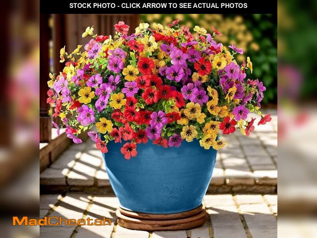 Lot 74-14061573 - LetuoClips Artificial Flowers Fake Plants for Outdoors Spring Decoration, 13Bundles Silk Realistic U...
