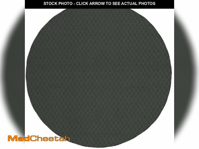 Lot 74-13767543 - Garland Rug Town Square Cinder Gray 5' Round Non Slip Area Rug for Living Rooms &amp; Hallways, Styl...