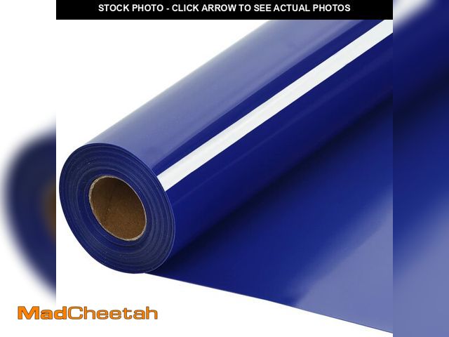 Lot 74-13715819 - HTVVETUR Blue HTV Iron on Vinyl 12Inch by 35ft Heat Transfer Vinyl for T-Shirt HTV Rolls for All Cut...