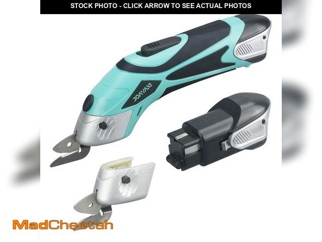 Lot 74-12702204 - JOAVANI Cordless Electric Scissors for Cutting Fabric, Cardboard, Box Cutter, Carpet. Power Shears f...