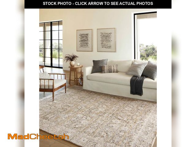 Lot 74-13018184 - Loloi Amber Lewis Alie Collection ALE-05 Gold/Beige 9'-6'' x 13'-1'', .13'' Pile Height, Area Rug - ...