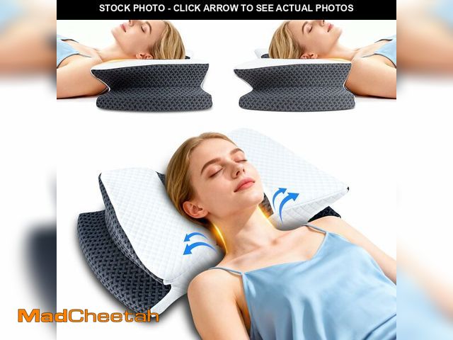 Lot 74-14271993 - SAHEYER Back Sleeper Pillow, Memory Foam Cervical Neck Pillow, Sleep on Your Back Comfortably, Ergon...