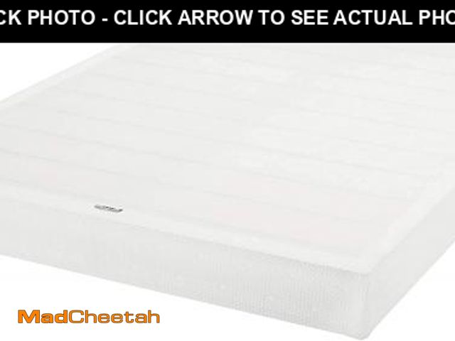 Lot 74-12161763 - Basics Smart Box Spring Bed Base, 7-Inch Height Mattress Foundation, Tool-Free Easy Assembly, Queen,...