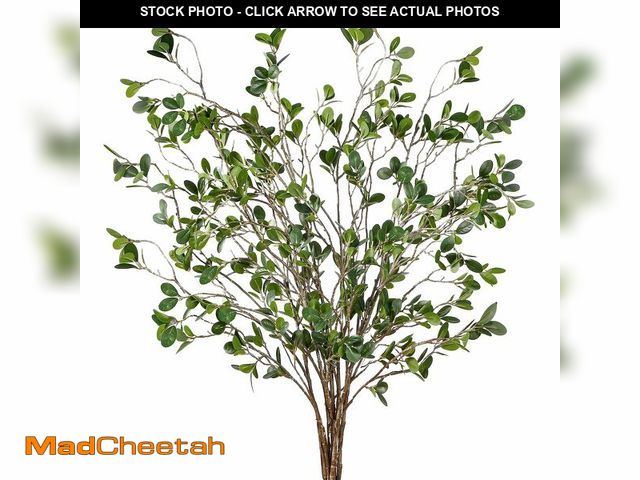 Lot 74-14213374 - Sggvecsy 43Ã¢â¬â¢Ã¢â¬â¢ 6Pcs Artificial Ficus Branches Faux Leaf Spray Green Eucalyptus Branches...
