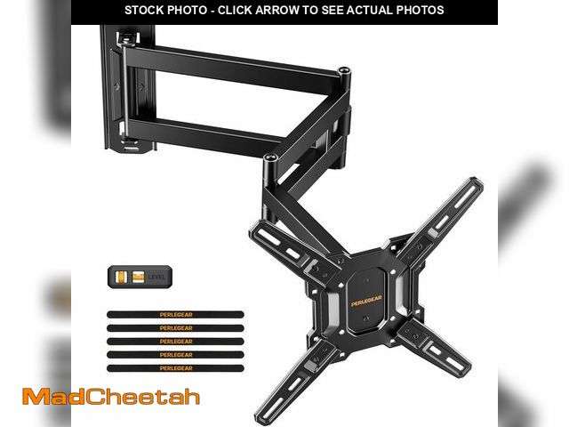 Lot 74-14300810 - Perlegear Long Arm TV Wall Mount for 32-65Ã¢â¬Â³ TVs, 37.4Ã¢â¬Â Long Extension Corner TV Mount, M...