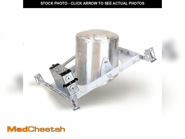 Lot 74-13069454 - Nora Lighting Medium (E26) New Construction Housing for 6" Trims - IC Rated and Airtight, 75W Max - ...