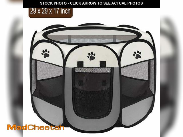 Lot 74-14352384 - Portable Pet Playpen, Dog/Cat Playpen Foldable Pet Exercise Pen Tents Dog Kennel House Playground fo...