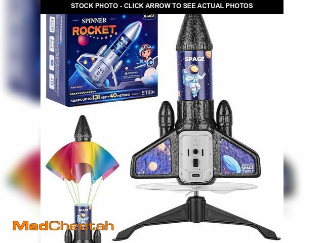 Lot 74-14341202 - VisionX Rocket Launcher for Kids, 2nd Gen Improved Design, Launch Up to 200ft, Auto-Launch Rocket To...