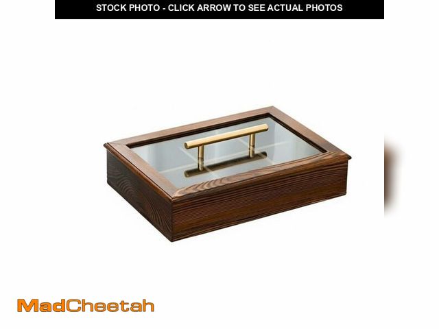 Lot 74-14379712 - Divided Serving Tray with Lid, Wooden Snack Serving Tray for Nuts, Candy, Cookies, Dried Fruit and S...