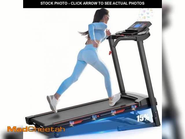Lot 74-12489665 - Auto Incline Treadmills for Home- foldble Treadmill 400 lb Capacity 3.25HP Folding Electric Treadmil...