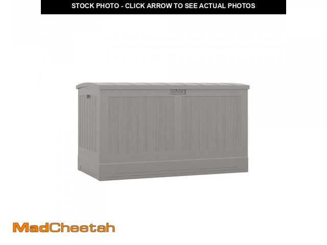 Lot 74-12261589 - Suncast 200 GAL. XL DECK BOX, DOVE GRAY - UNUSED