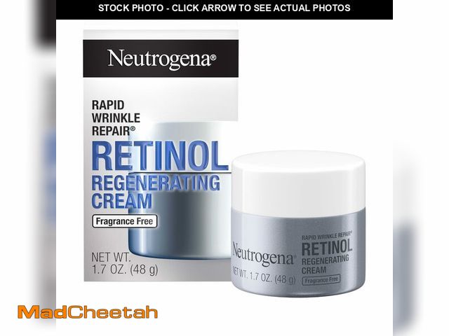 Lot 74-12440041 - Neutrogena Rapid Wrinkle Repair Retinol Face Moisturizer, Fragrance Free, Daily Anti-Aging Face Crea...