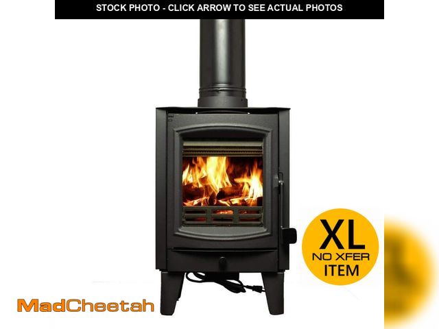 Lot 74-12856633 - US Stove US Stove 750 sq. ft. Tiny Wood Stove, 75% EFF - UNUSED