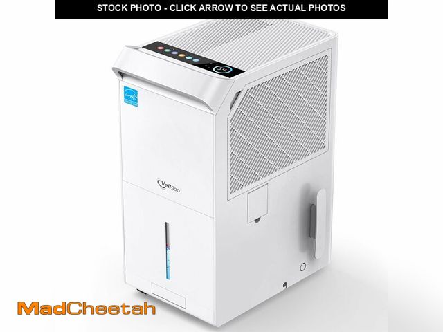 Lot 74-13664173 - 5,600 Sq.Ft Most Efficient Energy Star 2024 Dehumidifier,Vellgoo Max 120 Pint/D Compressor Dehumidif...