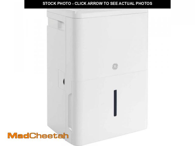 Lot 74-12145735 - GE 25-Pints for Damp Rooms Up to 1500 sq. ft. Residential Dehumidifier with Bucket in White, ENERGY ...