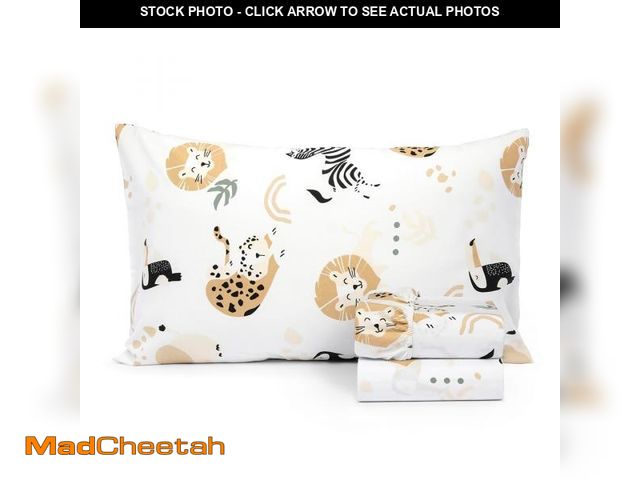 Lot 74-12431480 - 100% Cotton 210TC Salt Earth Kids Bedsheet,Twin Sheets Set for Toddler bed, 3 Piece Bedding Set Incl...