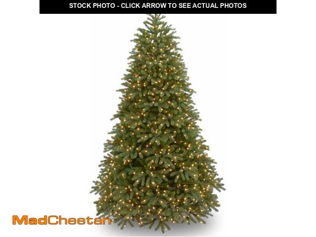 Lot 74-13087154 - National Tree Company 6.5 ft Pre-Lit Jersey Fraser Fir Medium Artificial Christmas Tree, 900 LED Lig...