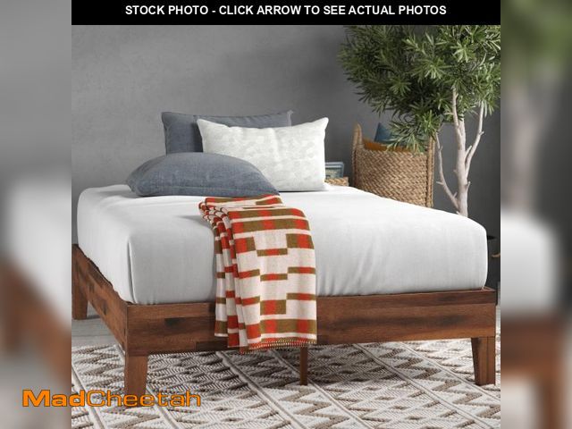 Lot 74-12489515 - ZINUS Marissa Deluxe Wood Platform Bed Frame, No Box Spring Needed, Wood Slat Support, Easy Assembly...