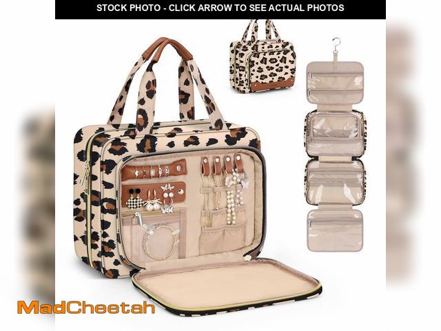 Lot 74-14215074 - Wedama Toiletry Bag for Women, Hanging Travel Toiletry Bag with Jewelry Organizer Compartment Large ...