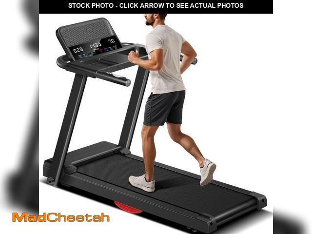 Lot 74-12228131 - LONTEK Treadmills for Home, 3.0HP Quiet Brushless Folding Treadmill with Heart Rate Sensor, Silicone...
