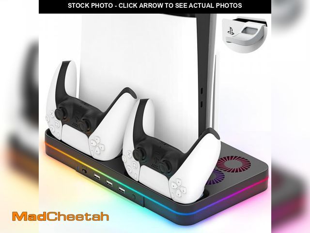 Lot 74-12311907 - Ps5 Slim Console Cooling Station,Ps5 Slim(Disc &amp; Digital Editions) Stand Accessories with 2 Cool...