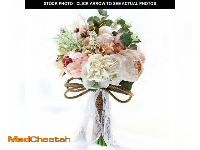 Lot 74-12441873 - S_SSOY Wedding Romantic Bouquet Bride Bridal Bouquets Bridesmaid Bouquet Artificial Flowers Valentin...