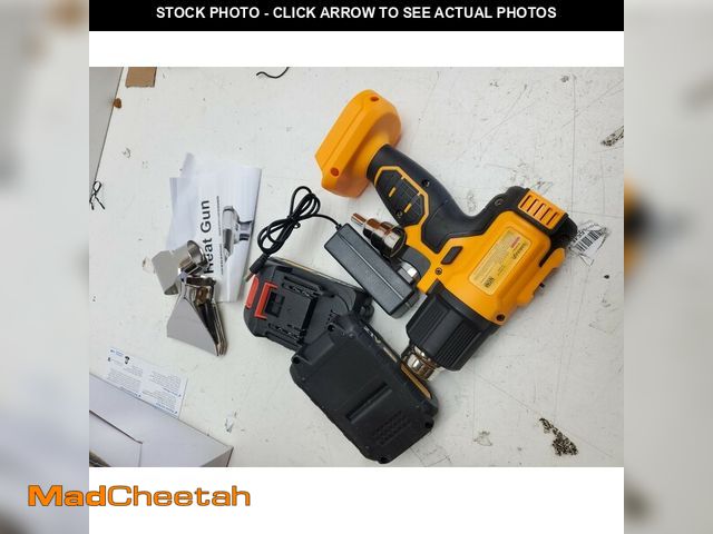 Lot 74-13777956 - Cordless Heat Gun, Same as DCE530B (990Â°F, 42min Runtime, LED), Includes Two 2.0Ah Batteries, Flat ...