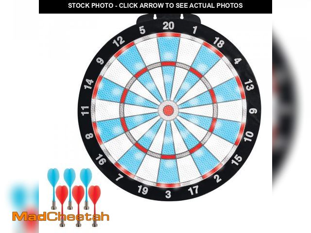 Lot 74-12536683 - LED Magnetic Dartboard, Dart and Target Game, for All Ages, by MinnARK - UNUSED