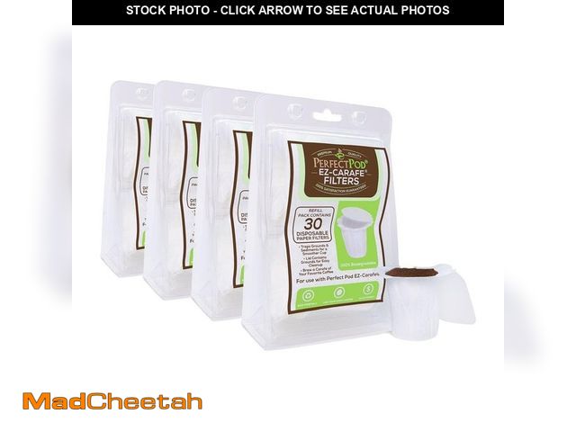 Lot 74-13039330 - PERFECT POD EZ-Carafe Disposable K-Carafe Paper Filters with Patented Top Lid, 4-Pack (120 Filters )...