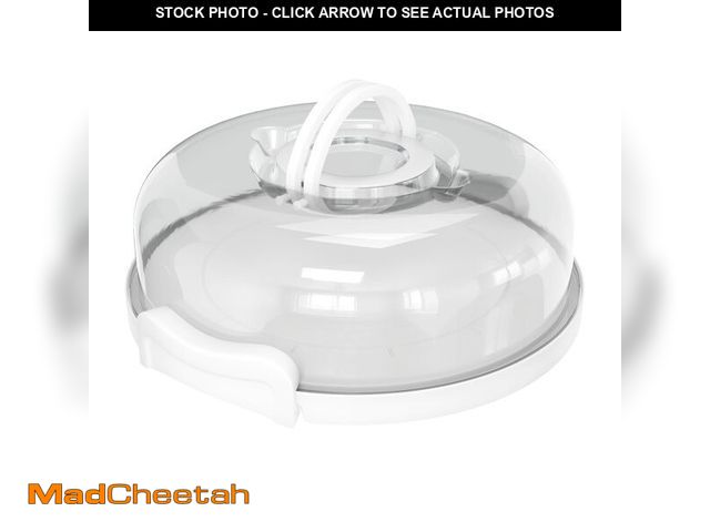 Lot 74-12460205 - Top Shelf Elements Pie, Cheesecake Carrier for up to 10 in x 4 1/2 in cake. Two Sided Fashionable St...