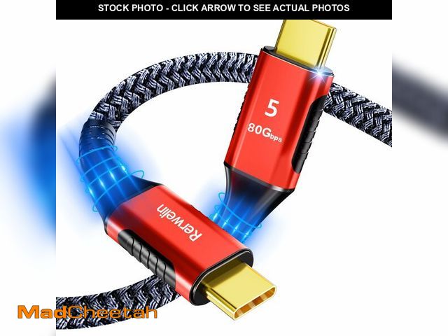 Lot 74-14054080 - USB4 80Gbps for Thunderbolt 5 Cable 5FT, 8K 165Hz, 4K 540Hz, 16K 60Hz, Triple 4K 144Hz, 120Gbps Band...