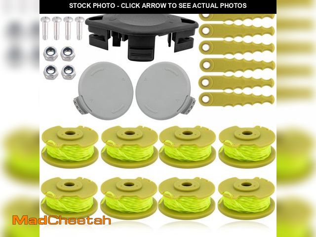 Lot 74-12304371 - BOOTOP PIN ACFHRL2 Bladed Trimmer Head with AC80RL3 Replacement Spool, AC14HCA Spool Cap Compatible ...