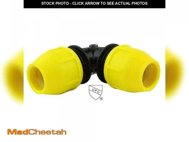 Lot 74-12411352 - HOME-FLEX 3/4 in. IPS DR 11 Underground Yellow Poly Gas Pipe 90-Degree Elbow - UNUSED