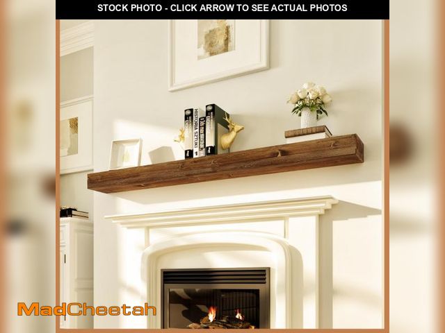 Lot 74-12262941 - Avana Fireplace Mantel - Wall-Mounted Mantles for Over Fireplace - Farmhouse Fireplace Mantle Shelve...