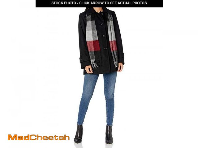 Lot 74-12417044 - London Fog Women's Single-Breasted Wool Coat with Scarf L - UNUSED