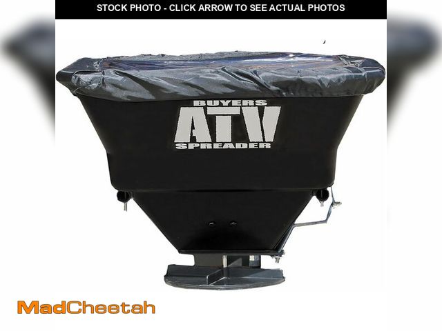 Lot 74-13709306 - Buyers Products ATVS100 ATV Broadcast Spreader Ã¢â¬â 100 lb Capacity, Poly Hopper, 12V Motor, Rai...