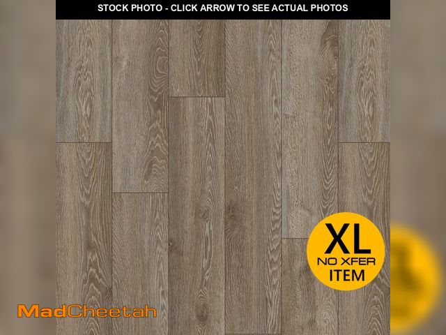 Lot 74-13821453 - (SOME DAMAGE) Home Decorators Collection Bennett Valley Oak 12 mm T x 8 in. W Waterproof Laminate Wo...