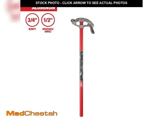 Lot 74-12804527 - Milwaukee 3/4 in. Aluminum Conduit Bender and Handle - UNUSED