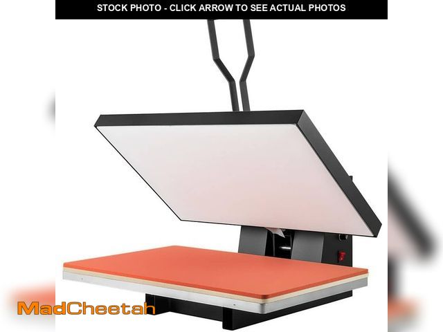 Lot 74-14193266 - SKYSHALO 16 in. L x 24 in. W Heat Press 1700W Power Heat Press Machine Fast Heating High Pressure He...