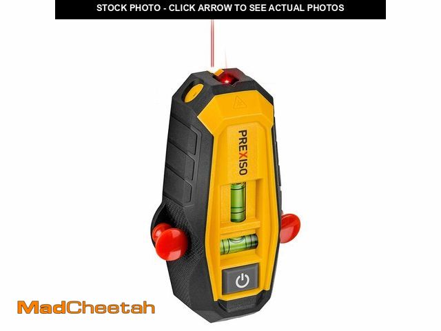 Lot 74-13547378 - PREXISO 2-in-1 Line Laser Level with Magnetic Stud Finder, Compact Wood &amp; Metal Detector with Bu...