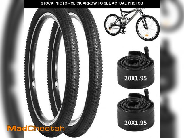 Lot 74-12315505 - yeesport 2 PCS Mountain Bike Tires &amp; 2 PCS Bike Tubes, 20Ã¢â¬Â X 1.95Ã¢â¬Â Tire &amp; 20Ã¢â...
