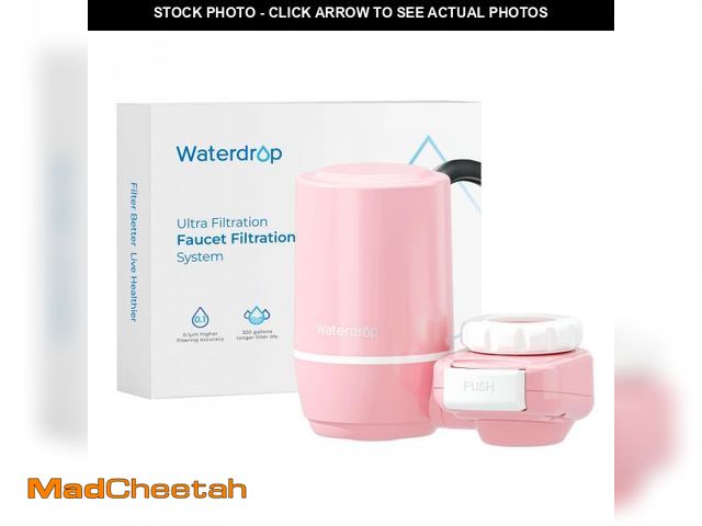 Lot 74-12122943 - Waterdrop Sink Filter Water Faucet for Skin Care, Bathroom Faucet Filter, 320 Gallons, NSF Certified...