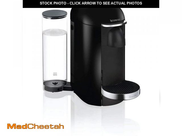 Lot 74-12188653 - Breville Nespresso VertuoPlus Deluxe 1 Cup Coffee &amp; Espresso Machine in Piano Black with Aerocci...